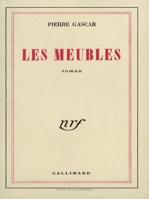 cover image of Les Meubles